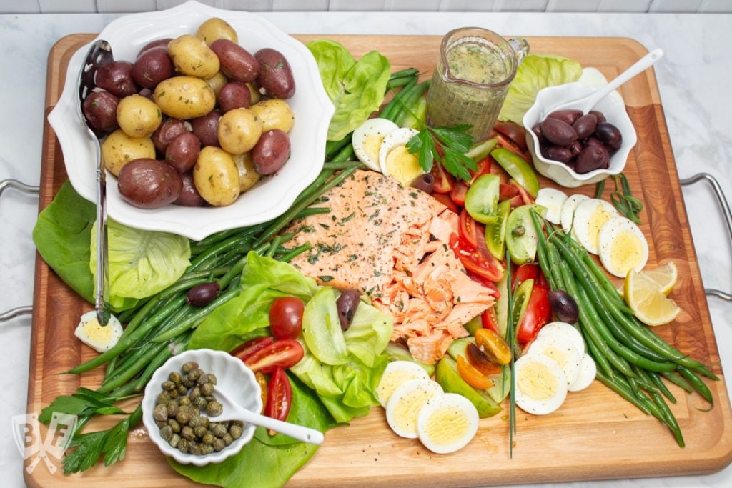 King Salmon Niçoise Salad Board