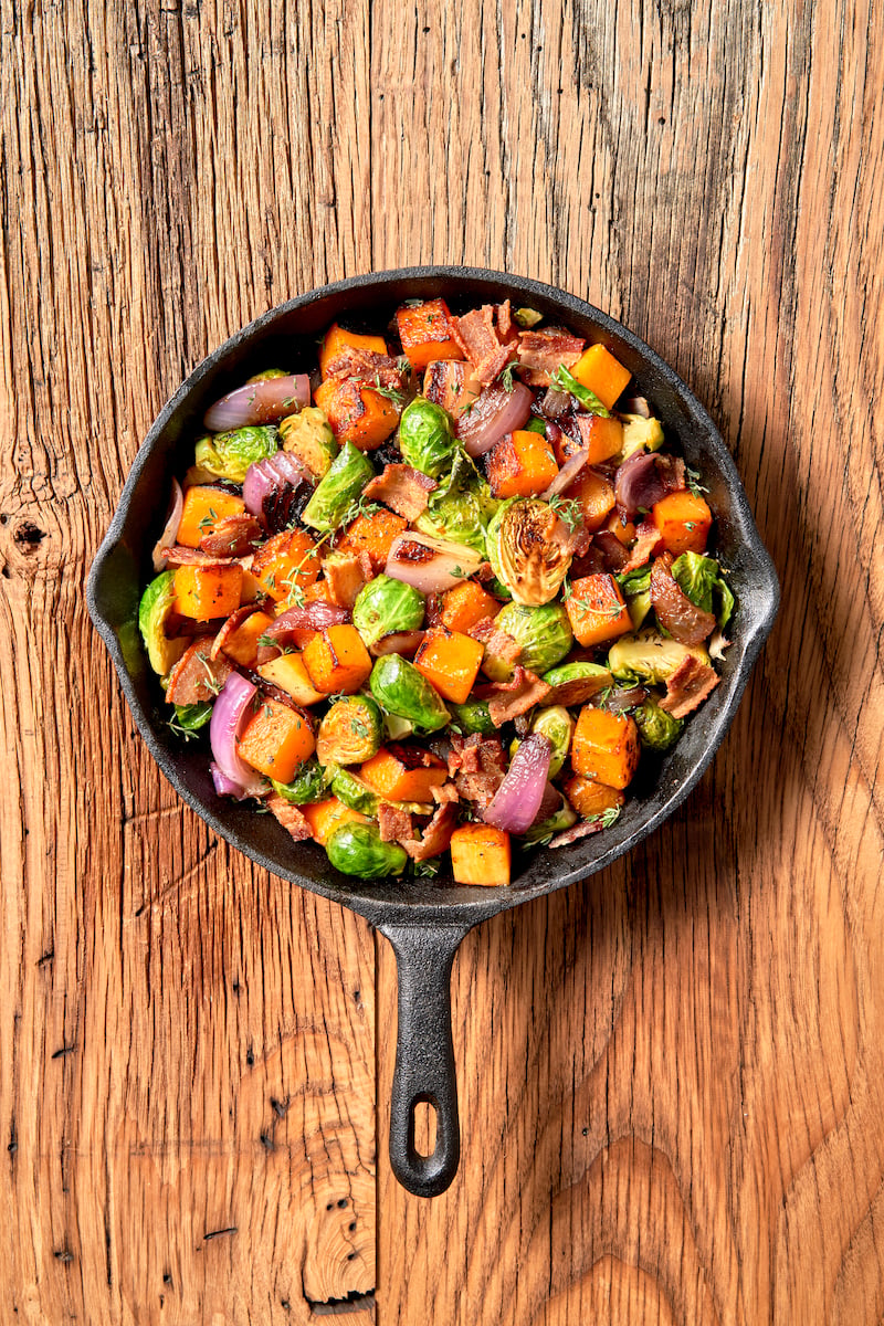 Butternut Squash-Brussels Sprouts Hash