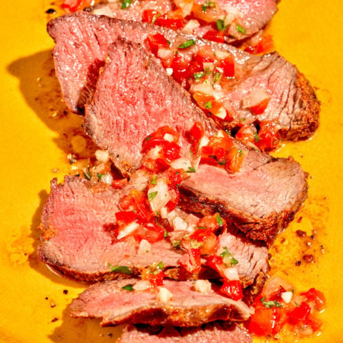 Grilled Filets with Argentinian Salsa Criola